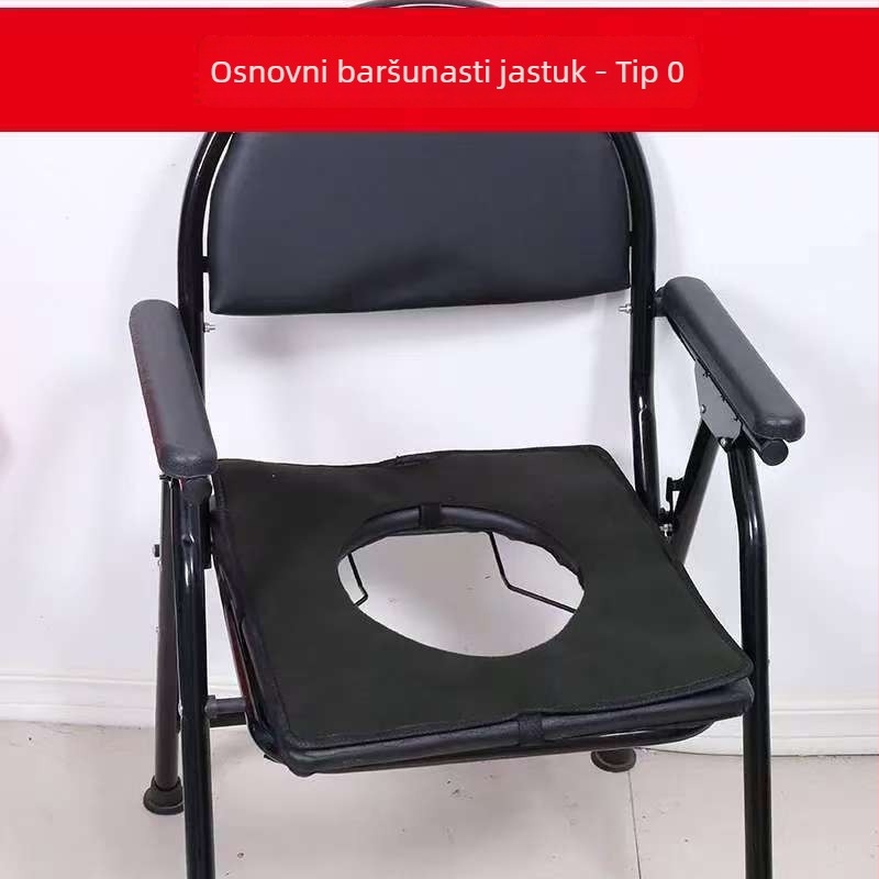 Odvojiva jastučić za WC stolice i kolica, plišani materijal s punjenjem od spužve, udobnost duljem sjedenju, pogodno za starije osobe i trudnice
