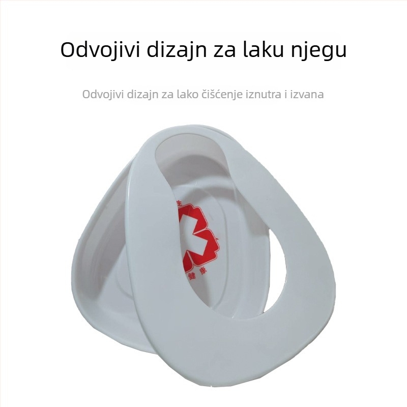 Odvojiva, povećana i debela posteljna zdjela, lako čišćenje, prijenosno WC za starije osobe