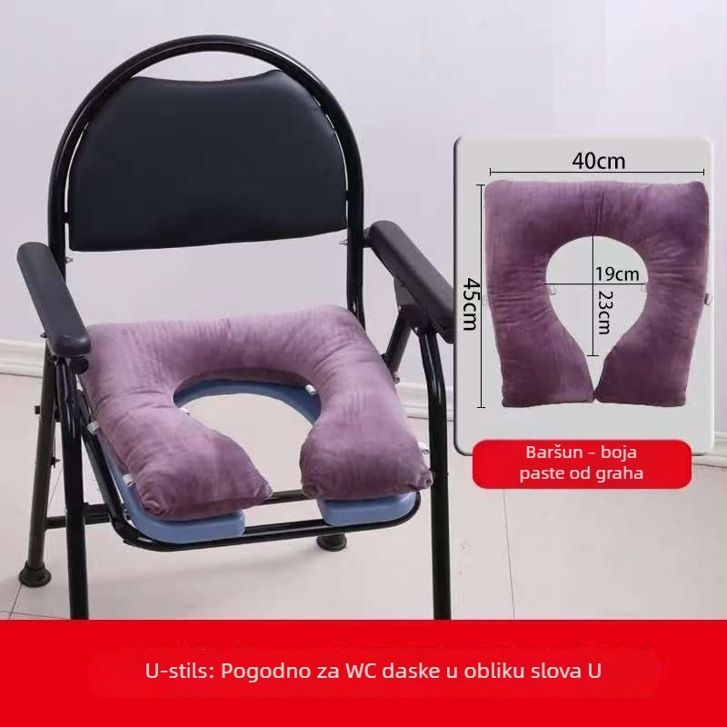 Udobna podloga za sjedalo zahoda za starije osobe, debela mekana elastična podloga za kolica