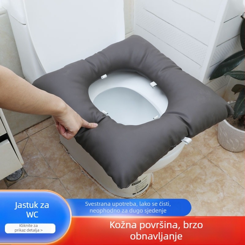Izvadiva jastučnica za sjedište toaleta s memorijskom pjenom, mekana za kupaonicu, moderan minimalistički dizajn