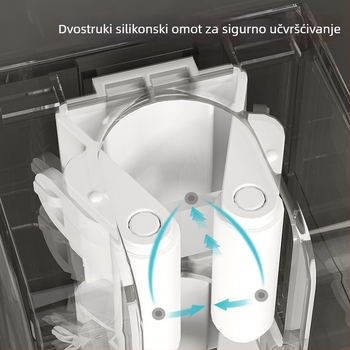 Držač za mop sa jakim ljepilom, bez bušenja, zidni držač za kupaonicu, višenamjenski, bez tragova