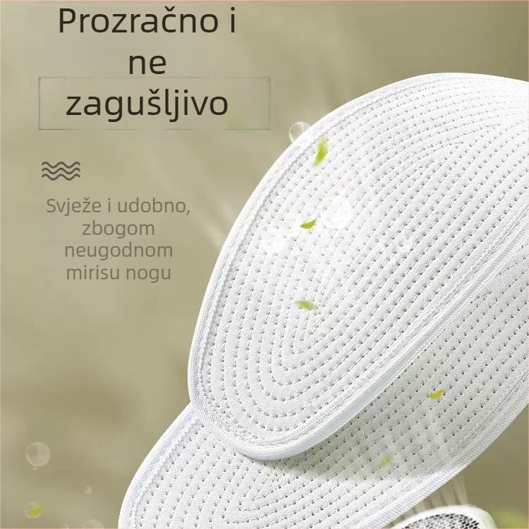 10-slojevna pamučna uloška za obuće, upija znoj, prozračna, unisex