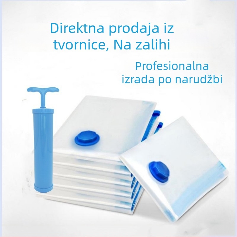 Prozirna vakuumska kompresijska vrećica za odjeću, otporna vrećica za kućno skladištenje