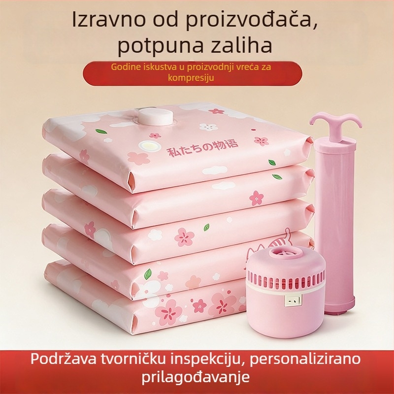 Prilagođene vakuumske vreće za odjeću, jorgan i perjane jakne — debele kompresijske vreće za kućnu upotrebu