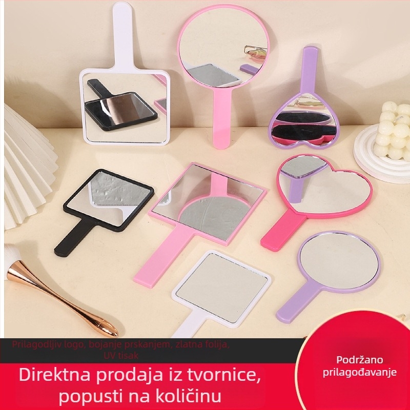 Ručni kozmetički ogledalo s otiskom logotipa za reklamu