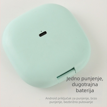 Prijenosno LED dvostrano ogledalo za šminku, napajano baterijom, 5x povećanje, sklopivo, tanko i lagano, za dotjerivanje šminke, prilagođen poklon