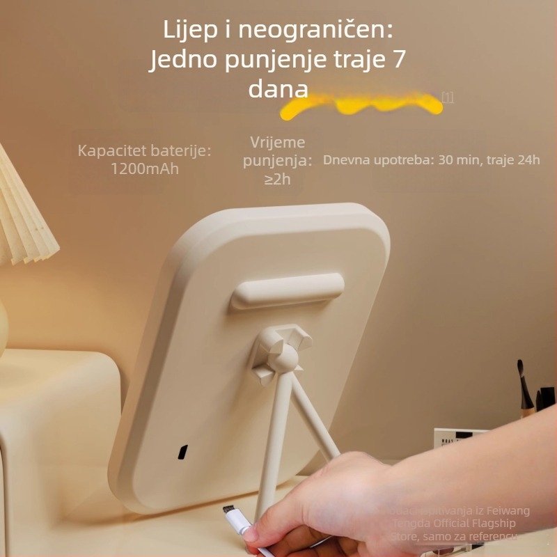 LED stolno pametno ogledalo za šminkanje sa rasvjetom