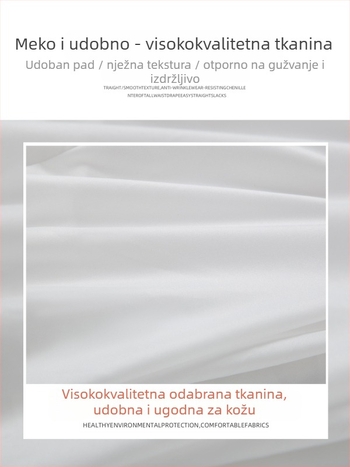Bijela pufasta kratka suknja za žene, ljeto 2026, čipkasti rub, visok pojas, baletni stil, plisirana