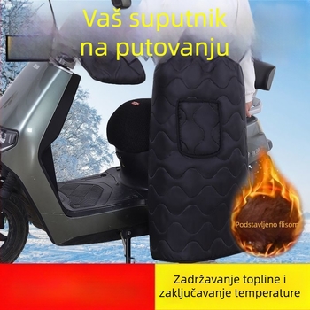 Vjetrozaštitna deka za električna vozila s pokrovom za stražnje sjedište, grijanje za koljena i noge, vjetroza zaštitna suknja i debeli pregača