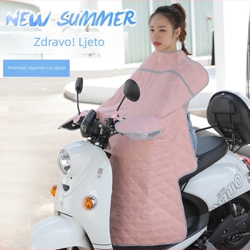 Tanko jednofarbno navlaka za vjetrobransko staklo električnih skutera i malih motocikala – ljetna zaštita od sunca