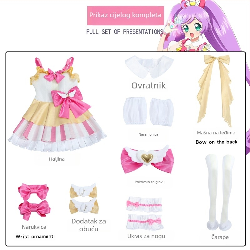 Cosplay haljina Hatsune Wonderful Paradise za anime likove