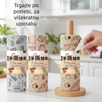 Odvojive krpe za čišćenje za suho i mokro korištenje, kuhinjska krpa za posuđe, brisanje stola, ručno odvojiva tjedna jednokratna krpa