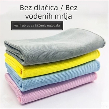 Mikrovlakana krpa za čišćenje stakla i ogledala, upija, bez dlačica, bez mrlja i tragova