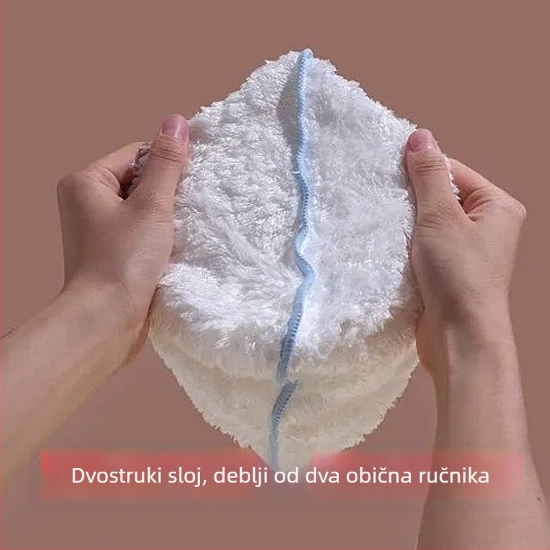 Kuhinjska dvostruka krpa od bambusovog vlakna, otporna na masnoće i visoko upijajuća za čišćenje