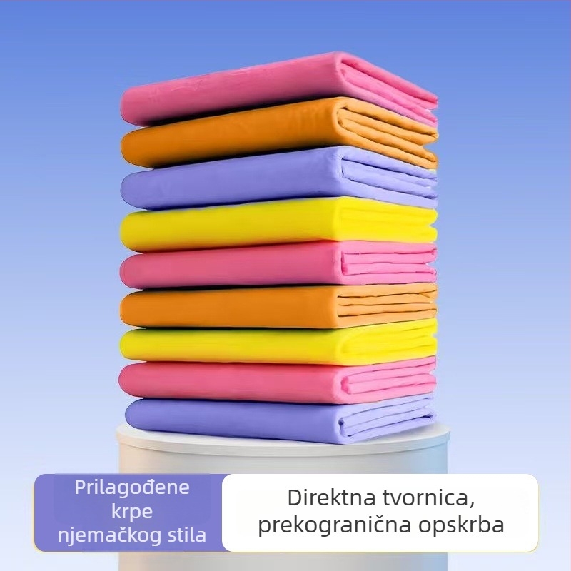 Mikrovlakana kuhinjska krpa u njemačkom stilu za suho i mokro čišćenje, upijajuća krpa za pranje suđa
