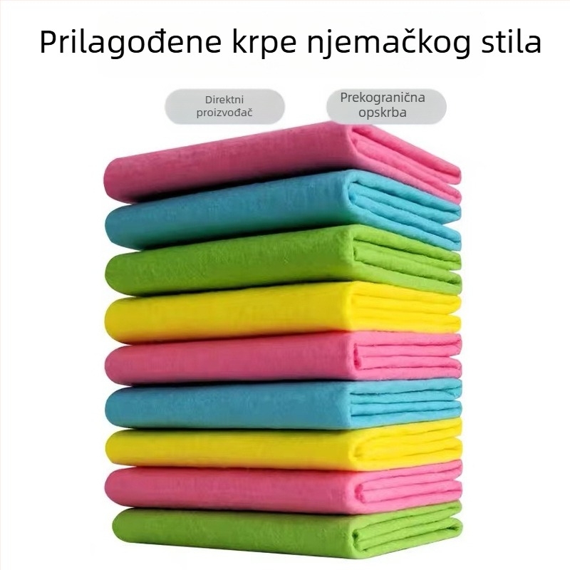 Mikrovlakana kuhinjska krpa u njemačkom stilu za suho i mokro čišćenje, upijajuća krpa za pranje suđa