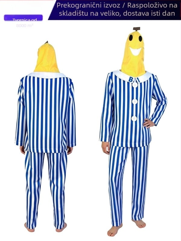 Muški kostim Banana Man za cosplay, zabave i scenske nastupe