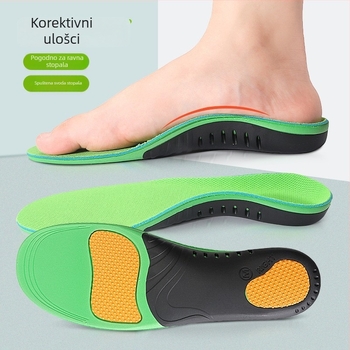 Uložci s potporom luka za sportske cipele, korektivni, ublažavanje udara, prozračni, antibakterijski, upijaju znoj, unisex