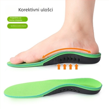 Uložci s potporom luka za sportske cipele, korektivni, ublažavanje udara, prozračni, antibakterijski, upijaju znoj, unisex