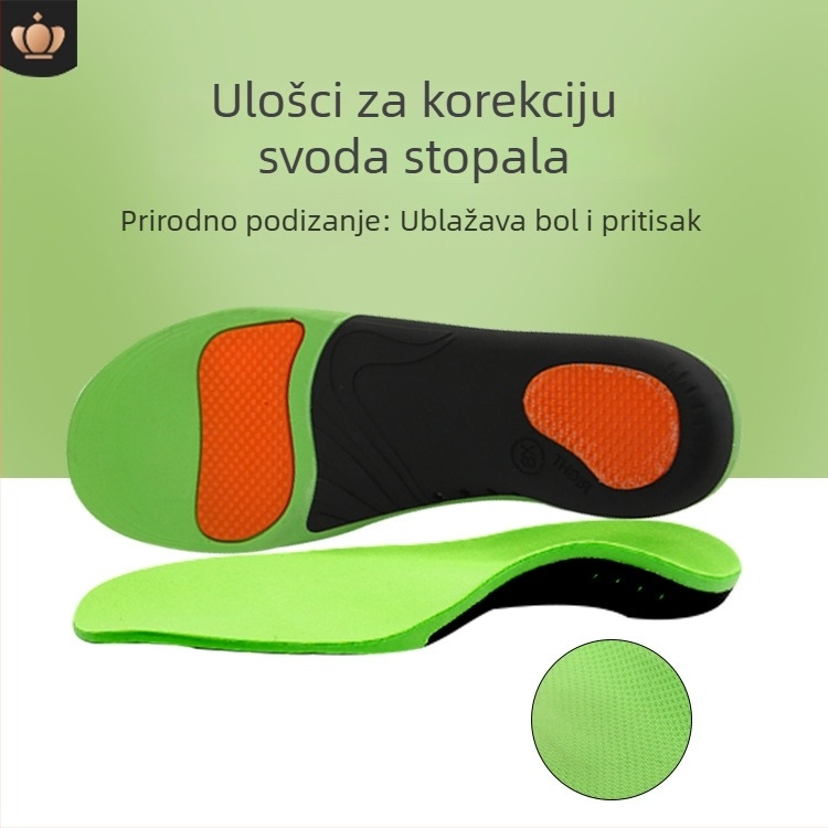 Uložci s potporom luka za sportske cipele, korektivni, ublažavanje udara, prozračni, antibakterijski, upijaju znoj, unisex