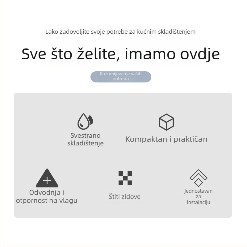 Plastični stalak za špongu u kuhinji – sušenje, bez bušenja, stolni organizator