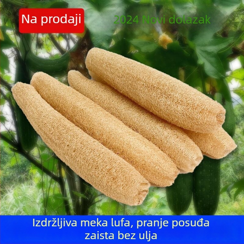 Prirodna lufa za pranje posuđa – krpa od lufe, kuhinjska četka koja upija masnoće, abrazivna podloga, četka za lonce