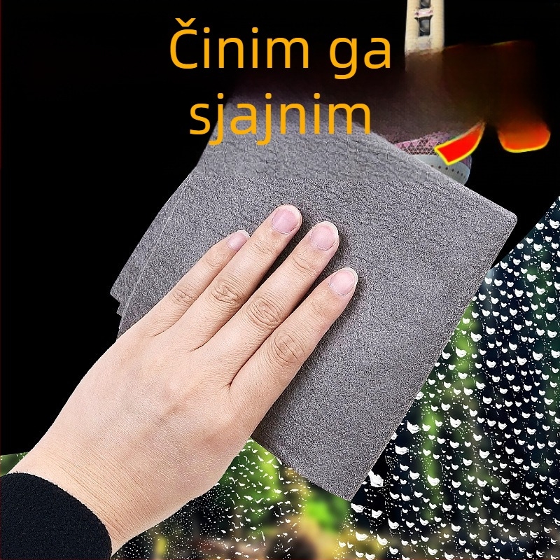 Krpica za čišćenje stakla bez tragova, povećana i debela mikrovlaknena krpa za kućno čišćenje