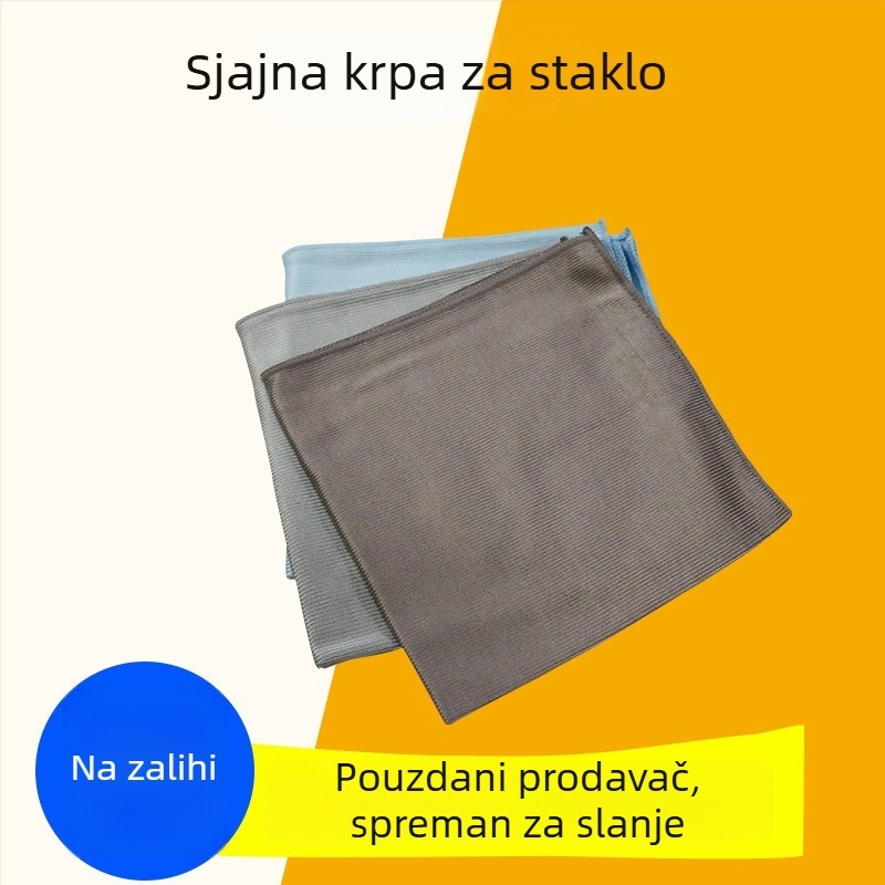 Krpica od ultra-tanki vlakana za čišćenje stakla, debeli sjajni platnasti ručnik, upijajuća krpa za pranje automobila, višestruka krpa za čišćenje