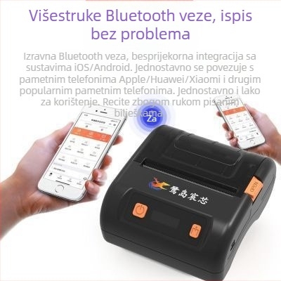 PP802 Prijenosni Bluetooth termalni pisač etiketa za dostavu