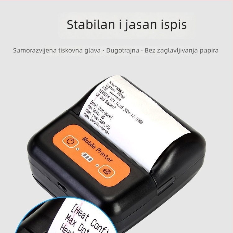 80 mm Bluetooth termalni mobilni pisač računa