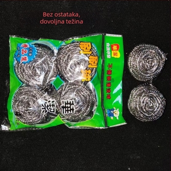 4 kom Čistiće kuglice za kuhinju (bez čelične vune), set četkica za lonce i posuđe