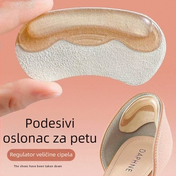 Silikonske podloge za petu protiv klizanja za visoke pete, podloške protiv trenja pete, samoljepljive za mokasine i kožne cipele, veličina 9×4 cm