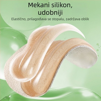 Silikonske podloge za petu protiv klizanja za visoke pete, podloške protiv trenja pete, samoljepljive za mokasine i kožne cipele, veličina 9×4 cm