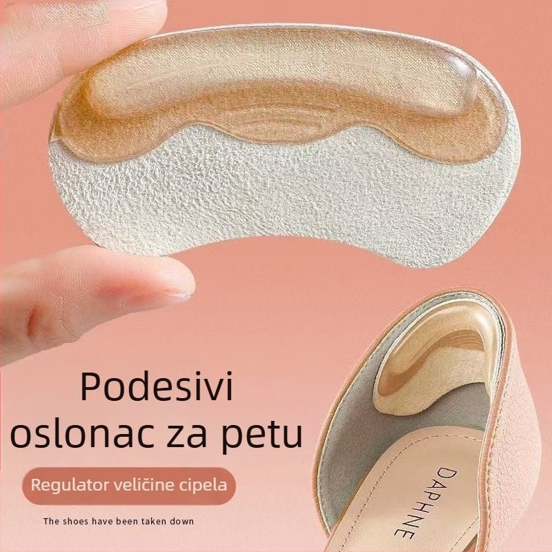 Silikonske podloge za petu protiv klizanja za visoke pete, podloške protiv trenja pete, samoljepljive za mokasine i kožne cipele, veličina 9×4 cm