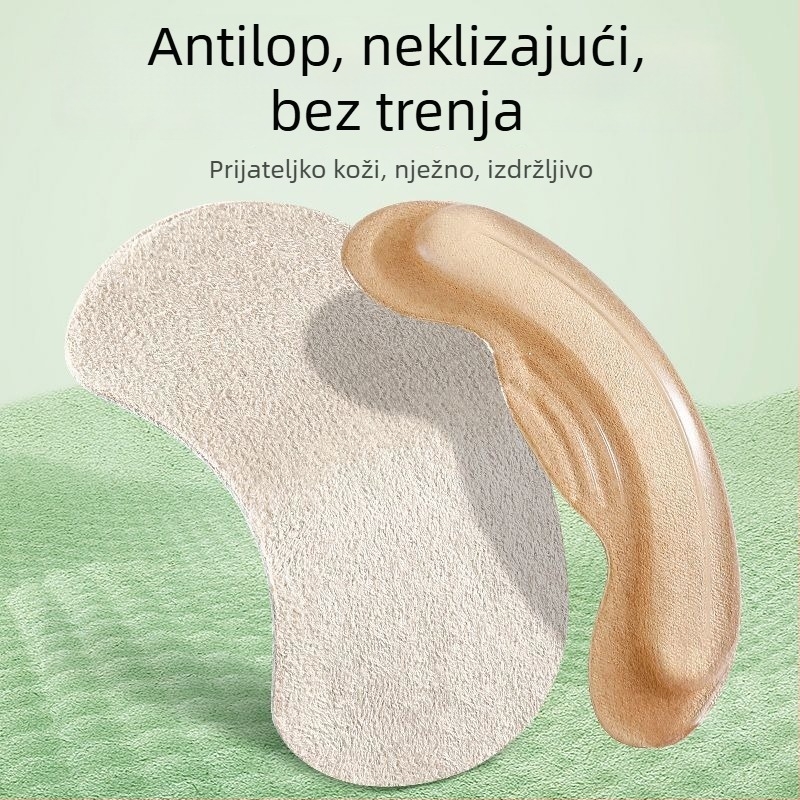 Silikonske podloge za petu protiv klizanja za visoke pete, podloške protiv trenja pete, samoljepljive za mokasine i kožne cipele, veličina 9×4 cm