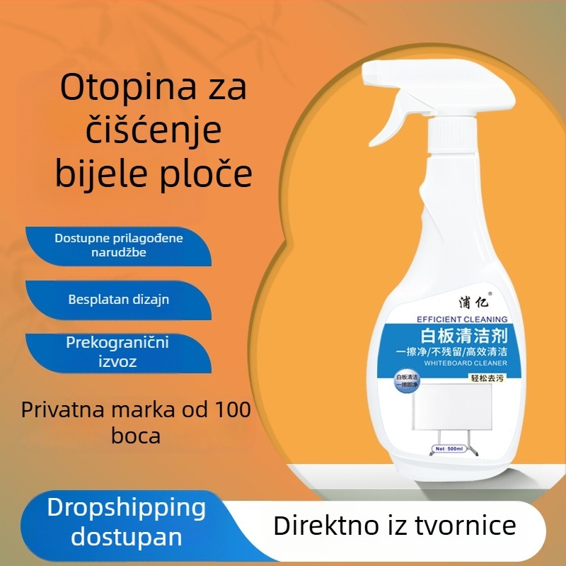 Čistač bijele ploče – temeljito čisti, lako briše, blag miris, bez ostataka, uklanja mrlje
