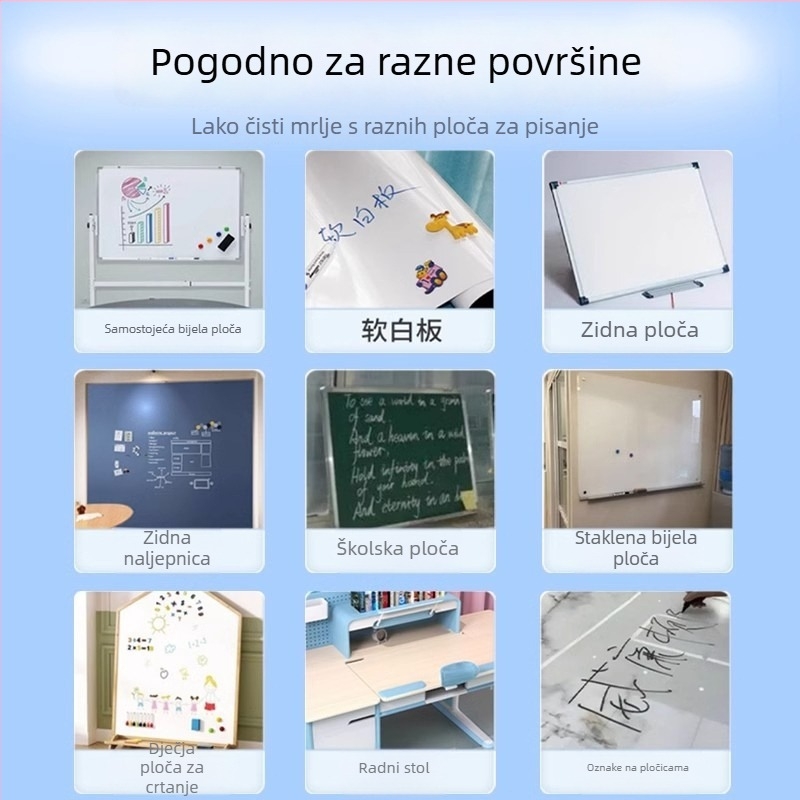 Čistač bijele ploče – temeljito čisti, lako briše, blag miris, bez ostataka, uklanja mrlje