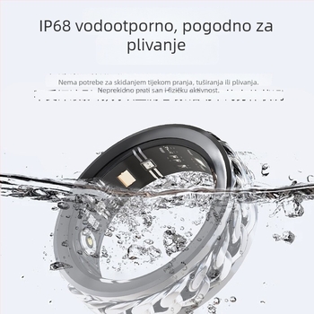 V5 pametni prsten s rotirajućim senzorom ritma, praćenje sna, brojanje koraka, ublažavanje stresa i druge sportske funkcije