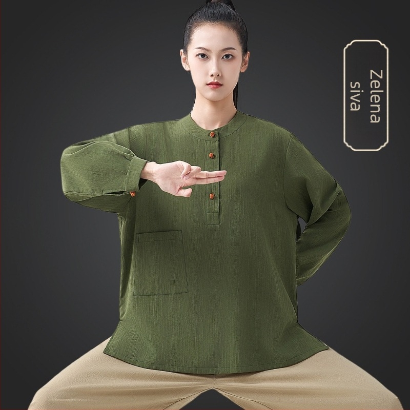 Ženski Tai Chi komplet, jesen 2026, Tai Chi trening set, mješavina viskoze, poliestera i najlona
