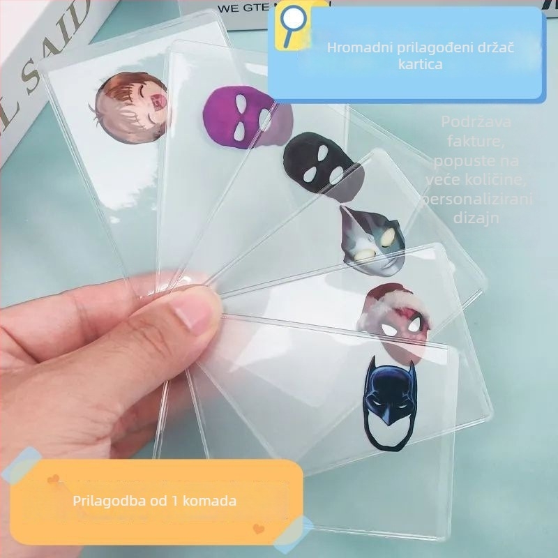 Prozirna PVC futrola za osobnu iskaznicu s prilagođenom tiskom slike