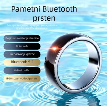 Pametni prsten za praćenje sna, fotografiranje, glazbu i Bluetooth, daljinsko upravljanje, prebacivanje stranica i pregledavanje videa – elektronički pametan nakit