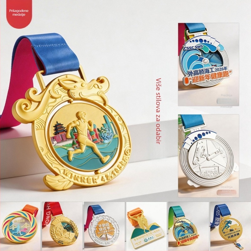 2026 kreativna medalja po mjeri za sportska događanja: maraton, gradska utrka zdravlja, prigodna metalna pločica
