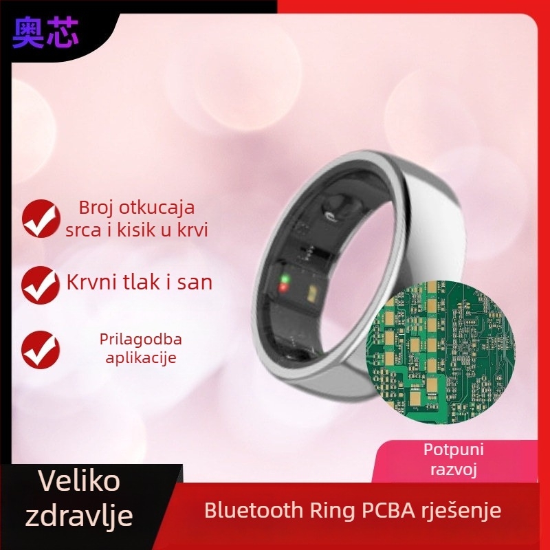 Pametni prsten PCBA rješenje – prsten za zdravstveno praćenje s hardverom i softverom, razvoj i proizvodnja PC aplikacije