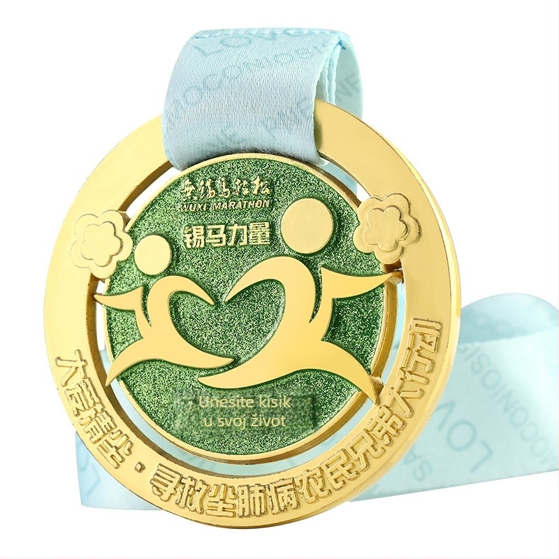 Prilagođena medalja maratona za vrtić – častna medalja i prigodna viseća značka