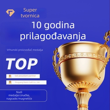 Medalja od cinkovog legura za borilačke vještine, maratonska medalja i plaketa za školski sportski dan, dječja čestna medalja