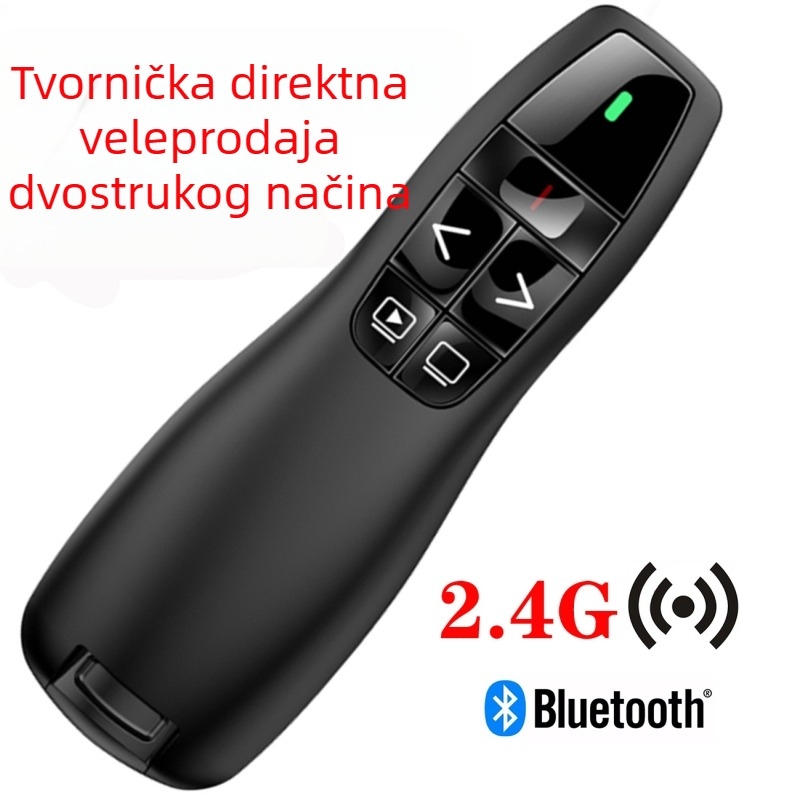 Bluetooth dvostruki način pisaća olovka za prebacivanje stranica s PPT laserom, bežični 2,4 GHz