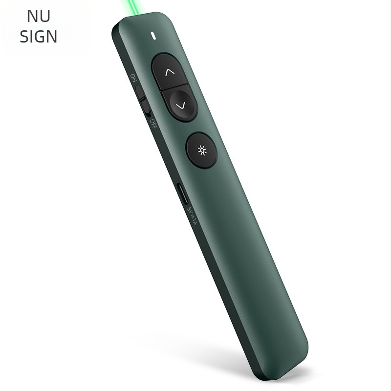 Deli NS100 Pero za prebacivanje stranica sa zelenim svjetlom za PPT projekciju, lasersko pero za prebacivanje stranica, digitalno pero za prezentacije