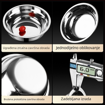 Zdjela za juhu od nehrđajućeg čelika 316L, višenamjenska kuhinjska posuda, debela, prehrambene kvalitete, kućna upotreba