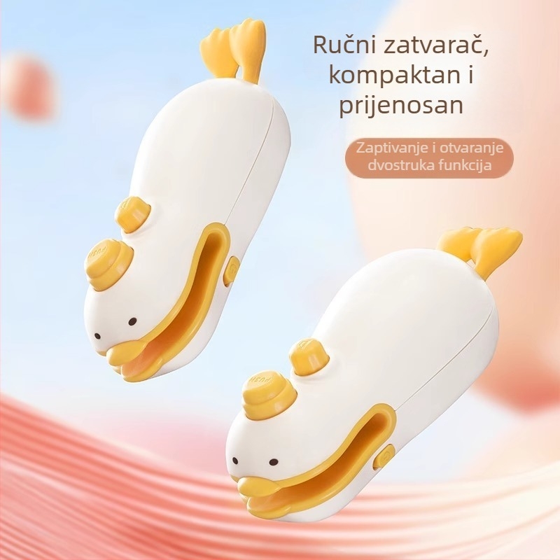 Mali ručni punjivi zatvarač za plastične vrećice, sladak mini zatvarač za grickalice