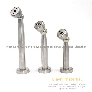 Prošireni držač vrata od nehrđajućeg čelika, jak magnet, montaža na zid, unutarnja upotreba, duljine 9,5 cm, 15 cm, 17 cm i 22 cm
